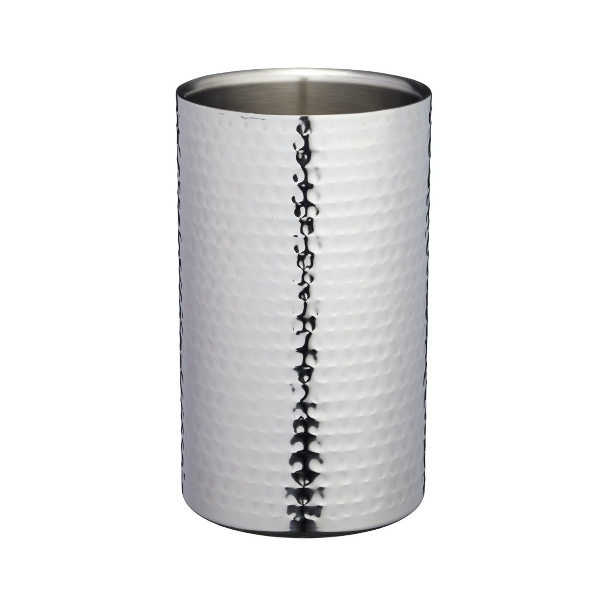 Stainless Steel Hammered Silver Wine Cooler