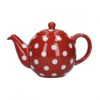 London Pottery Globe Teapot - Red & White Spot - 4 Cup