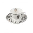 fine china espresso cup and saucer for serving coffee
