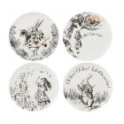 Victoria & Albert Alice in Wonderland Side Plates - Set of 4