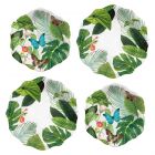 Amazon Fully Floral/Butterfly Melamine Dinner & Side Plate Set