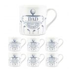 novelty golf themed fathers day bone china  mug