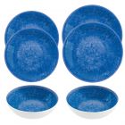 Bali Brights Dark Blue/Indigo Melamine Dinnerware Set