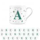 Purely Home Bone China Star Letters Mug