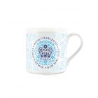Purely Home Bone China King Charles III Coronation Mug - Blue
