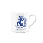 white bone china mug with star sign zodiac symbol for birthday gifts
