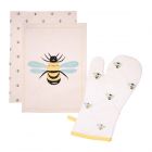 Dexam Bees Knees - Single Oven Glove & Tea Towels Set