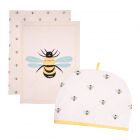 Dexam Bees Knees - Tea Towels & 6 Cup Tea Cosy Set