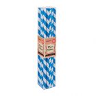 Sky Blue Stripe Paper Straws (25 Straws)