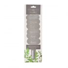 set of six metal herb labels for gardening