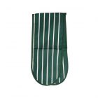 Dexam Butchers Stripe Double Oven Glove - Racing Green