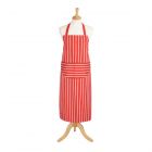 Dexam Butchers Stripe Adult Apron Long - Red