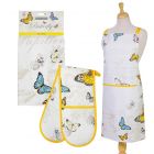 Eddingtons Butterfly - Cotton Apron, Tea Towel & Double Oven Glove Set