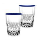 Cantina Acrylic Plastic Drinking Cups Set - Dark Blue - 15oz