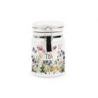 Purely Home Wildflower Ceramic Clip-Lid Storage Canister