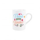 white ceramic teacher thank you gift mug