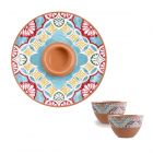 Rio Corte Melamine Chip and Dip & Dipping Bowls Set - 3 Piece