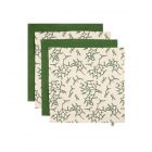 mistletoe design reusable cotton napkins