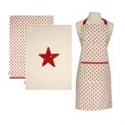 Dexam Star Apron & Tea Towels Set