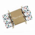 Easy Eco Recycled Paper  Winter Houses Christmas Crackers - Set of 6