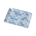 Marine Blue Scatter Melamine Tray