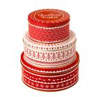 Merry Christmas Round Cake Tins - Set of 3