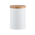 Embossed White Sugar Storage