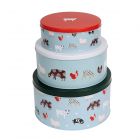 Dexam Farmyard Round Cake Tins - Set of 3