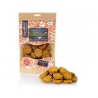 Eco friendly dog treats with salmon, carrot & turmeric