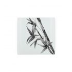 Purely Home Glass Hot Pot Stand Chopping Board - Bamboo Leaves