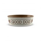 Natural 'Good Dog' Melamine Pet Food Bowl - Medium