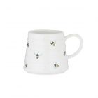 Beehive shaped mug with bee and spot print