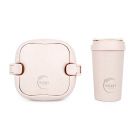 Huski Home 400ml Travel Cup & Multi-Component Lunch Box - Rose Pink