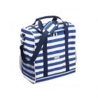 Kitchencraft Lulworth Large Cool Bag - Blue & Cream