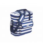 Kitchencraft Lulworth Medium Cool Bag - Blue & Cream