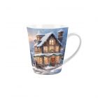 Purely Home Christmas House Small Latte Mug