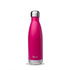 Magenta coloured insulated water bottle for hydrating on-the-go