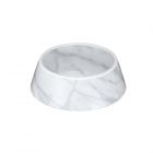 Carrara Marble Melamine Medium Pet Bowl