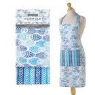 Eddingtons Marine Blue - Tea Towels & Apron Set