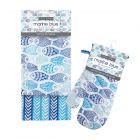 Eddingtons Marine Blue - Tea Towels & Single Glove Set