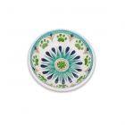 Carmel Medallion Melamine Saucer (Turquoise) 