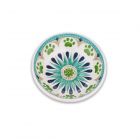 Carmel Medallion Melamine Saucer (Turquoise) 