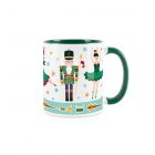 Purely Home 325ml Nutcracker Mug - Green