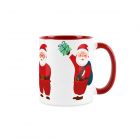 novelty red and white santa novelty gift mug
