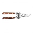wooden handled stainless steel bypass secateurs