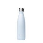 Pastel blue coloured stainless steel water bottle with screw cap