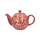 Red splash 2 cup teapot 