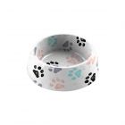 Retro Paw Print Melamine Pet Bowl - Medium