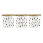 Purely Home Kitchen Scattered Bees Canister Set