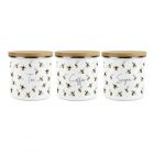 Purely Home Kitchen Scattered Bees Canister Set